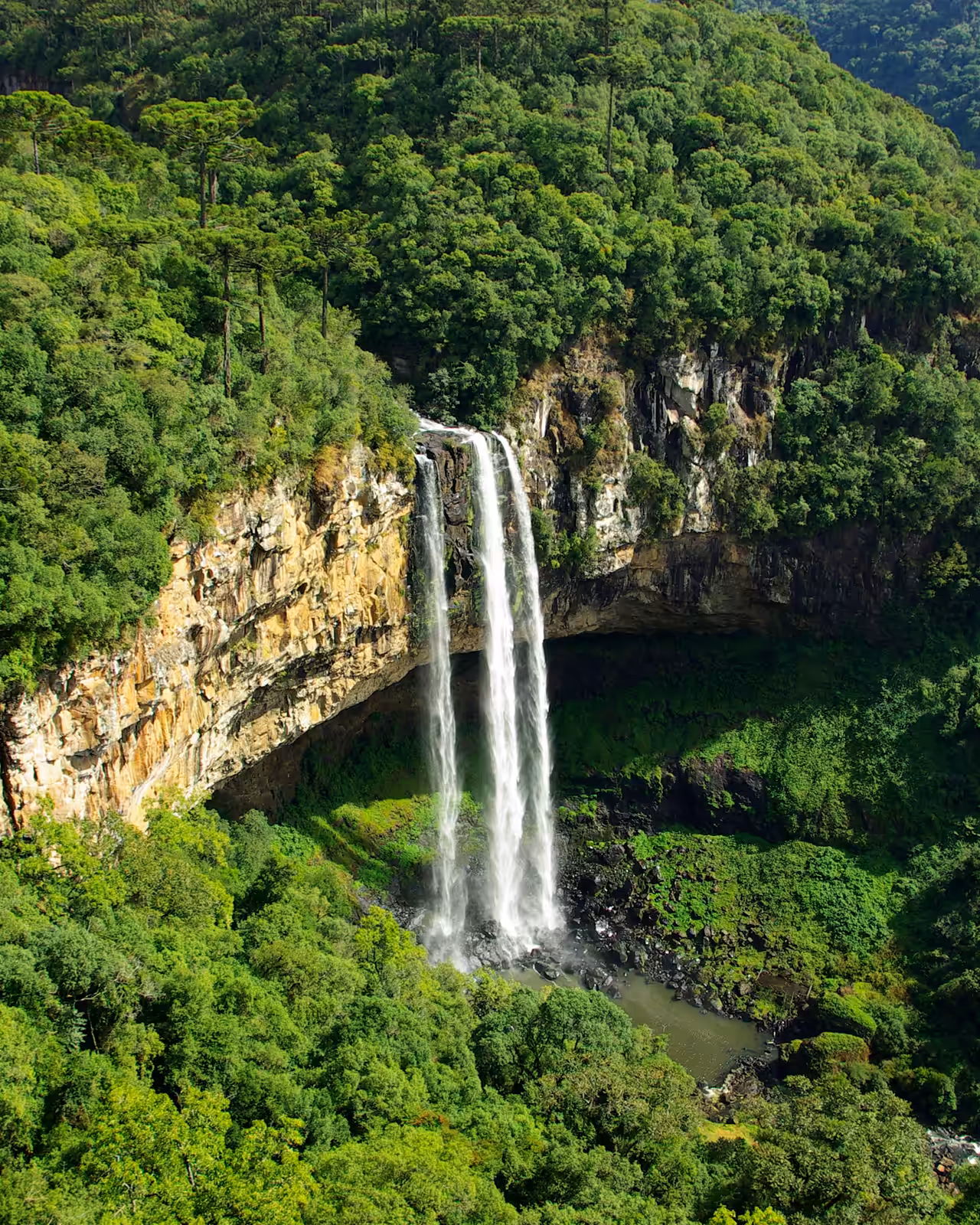 Cascata do Caracol vista do mirante